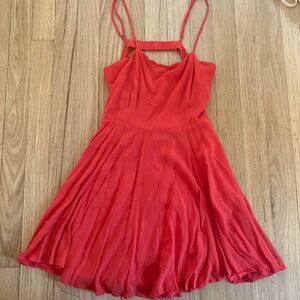 S orange-red Forever 21 dress